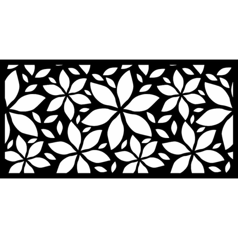 HighlandHome Laser Cut Metal Privacy Fence Screen