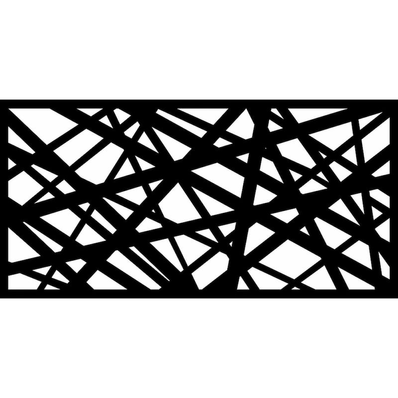 HighlandHome Laser Cut Metal Privacy Fence Screen