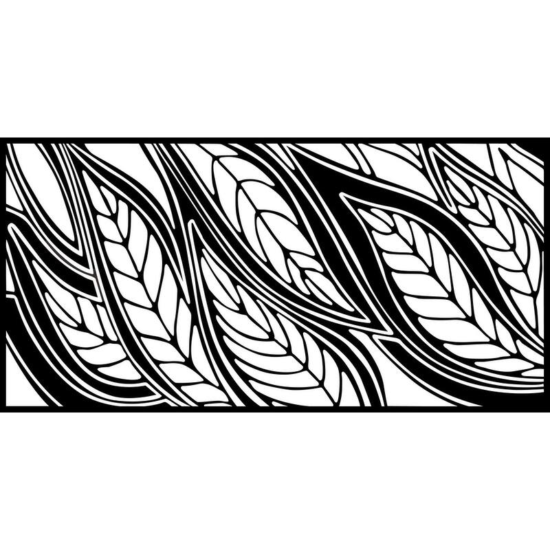 HighlandHome Laser Cut Metal Privacy Fence Screen