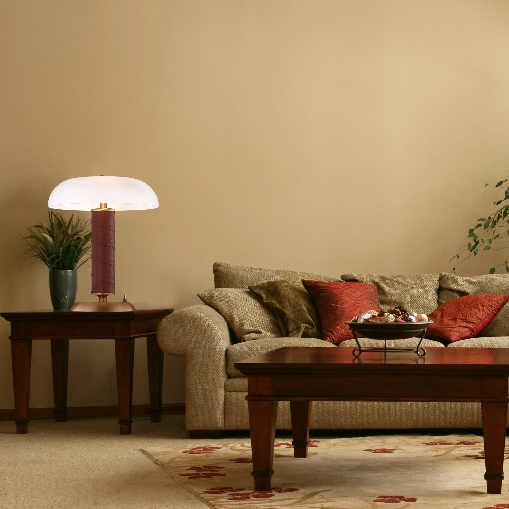 Shop Lms Table Lamps Modern Nightstand Desk Lamp White Glass Shade On Sale Overstock 30926395