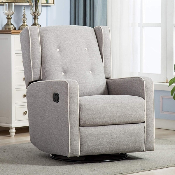 Shop Swivel Rocker Recliner Chair - Manual Reclining Chair, Single Seat ...