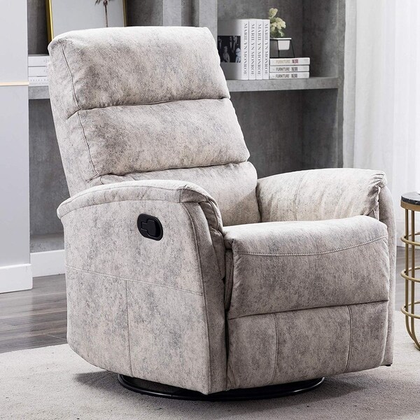 Shop Swivel Rocker Recliner Chair, Manual Reclining Chair, Single Seat Reclining Chair, Light