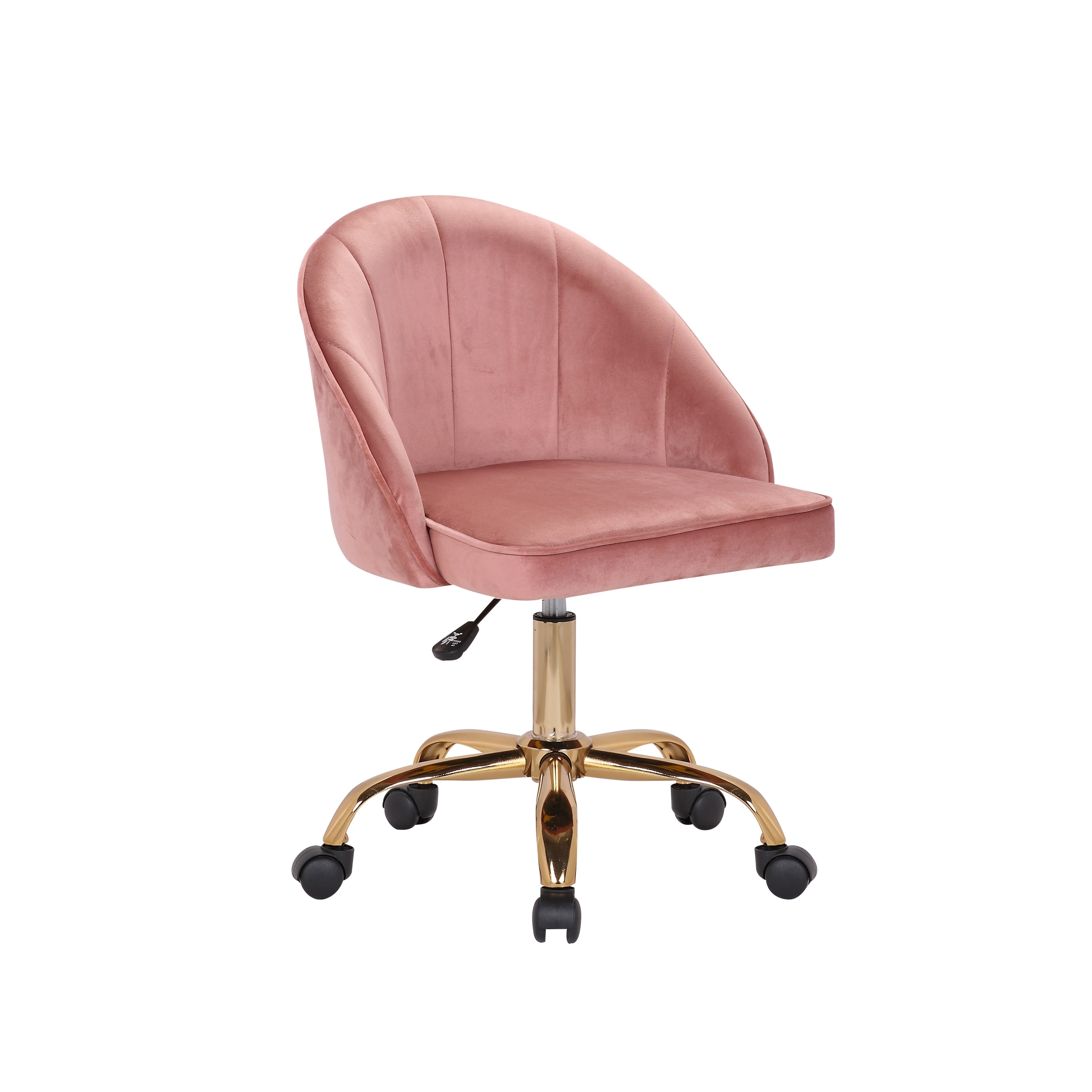 pink velvet desk chair