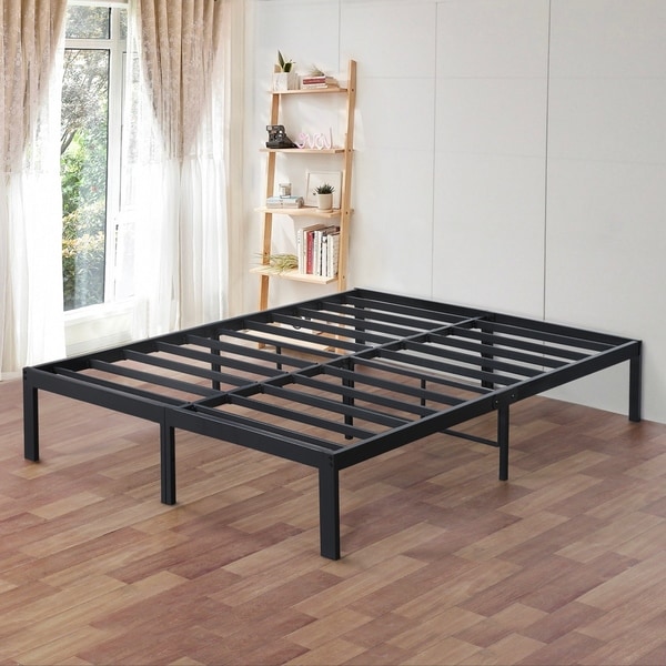 Sleeplanner 14 Inch Metal Platform Bed Frame Twin - On Sale - Bed Bath ...