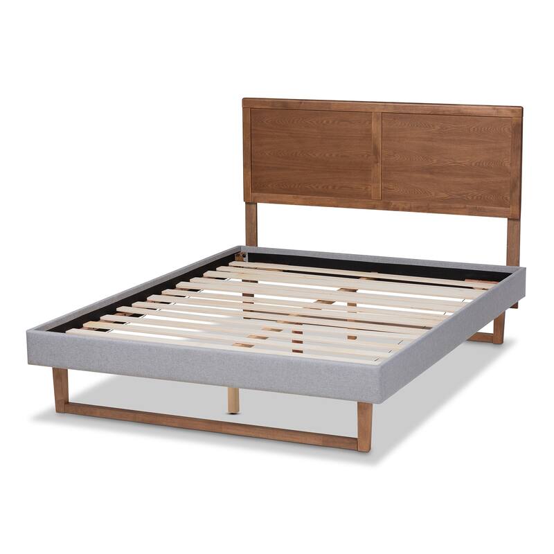 Carson Carrington Isala Ash Walnut Brown Platform Bed