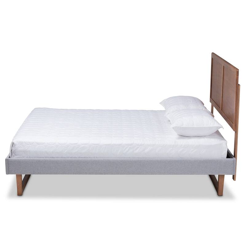 Carson Carrington Isala Ash Walnut Brown Platform Bed