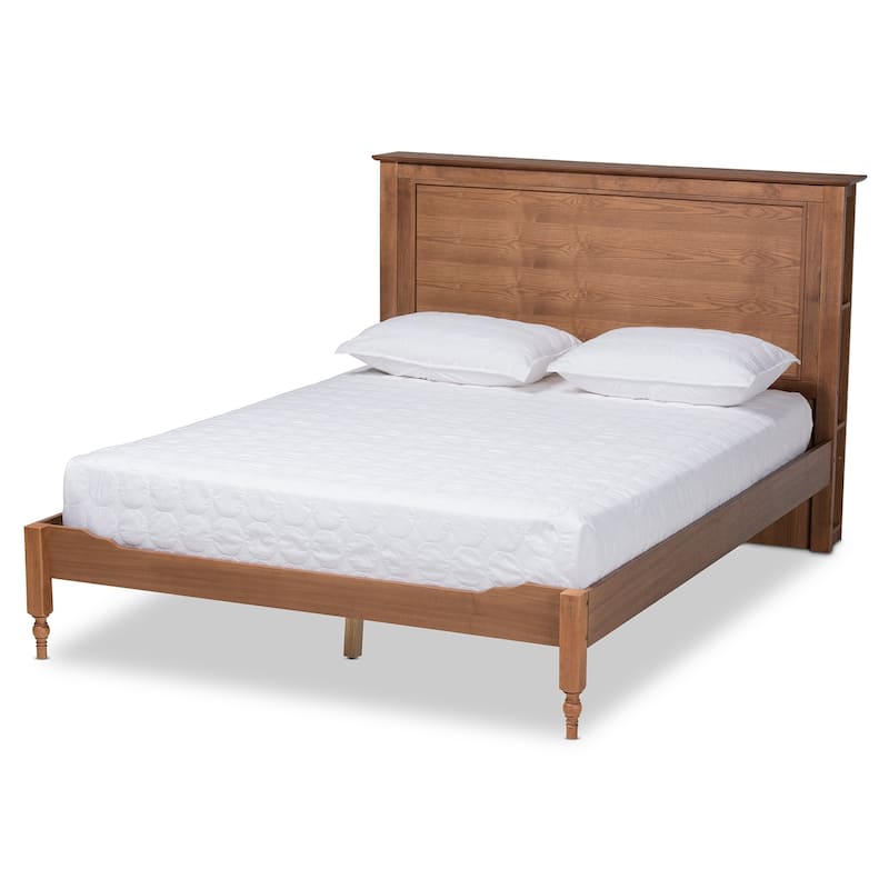 Carbon Loft Dehaney Transitional Rustic Platform Storage Bed with Shelves - King