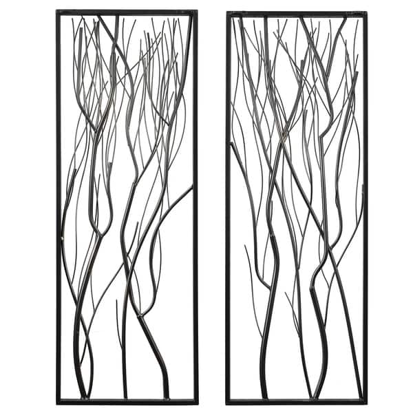 2 Piece Metal Gold Branch Wall Decor Overstock 30932147