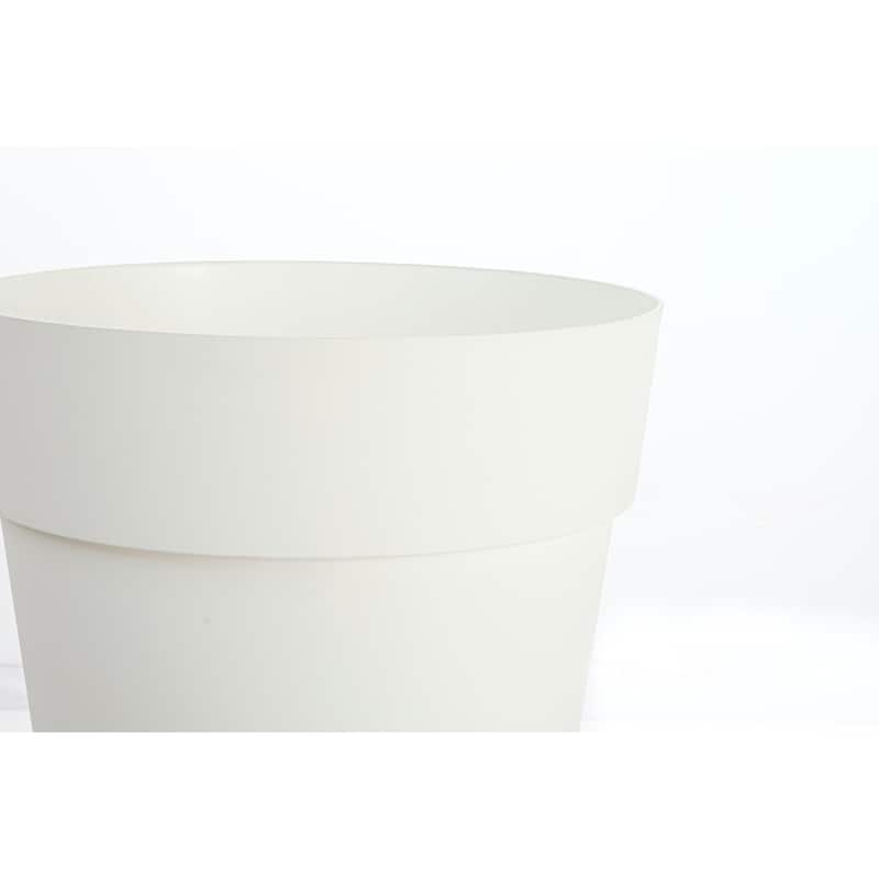 13.5" Round Liken Planter with drainhole - 13.5" x 13.5" x 18"