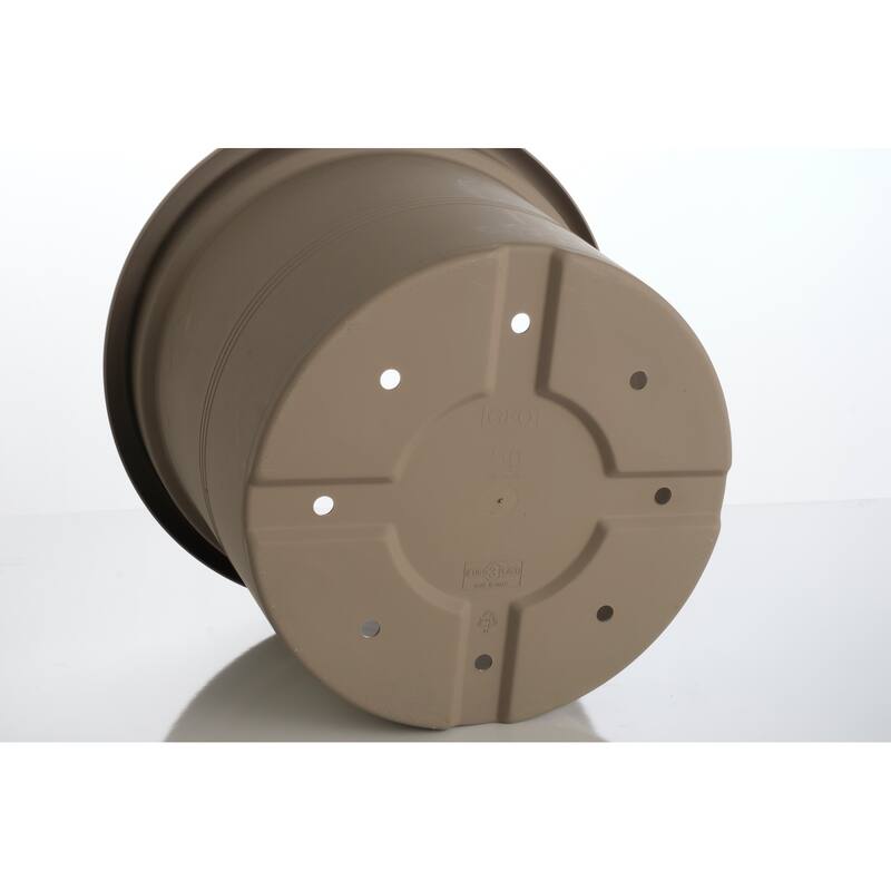 19.5" Round Geo Planter with drainhole - 19.5" x 19.5" x 14.75"