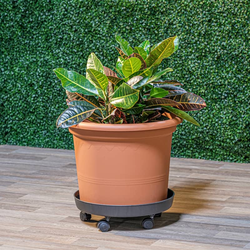 19.5" Round Geo Planter with drainhole - 19.5" x 19.5" x 14.75"