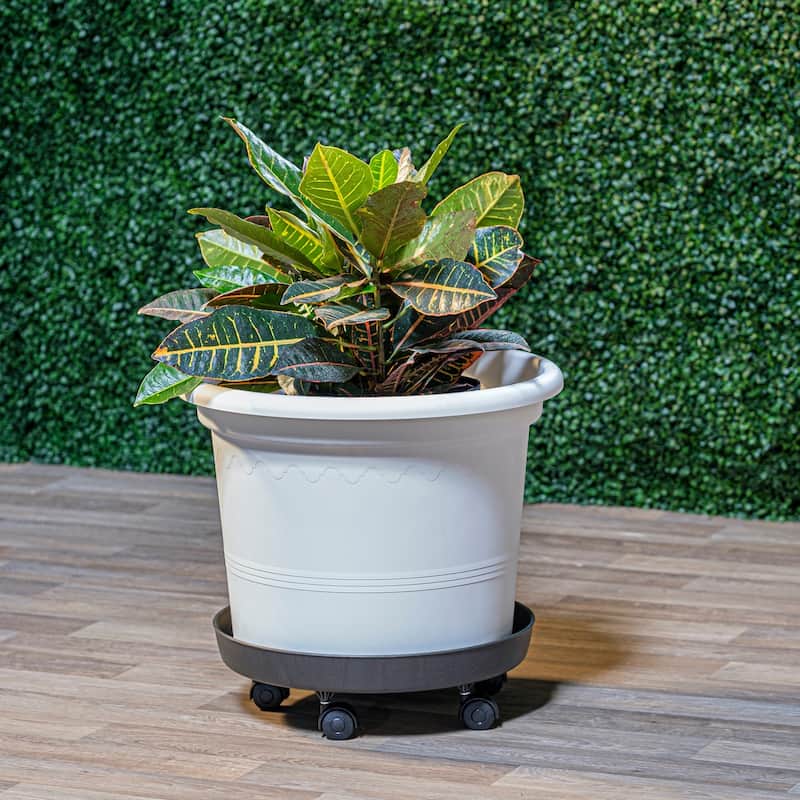 19.5" Round Geo Planter with drainhole - 19.5" x 19.5" x 14.75"