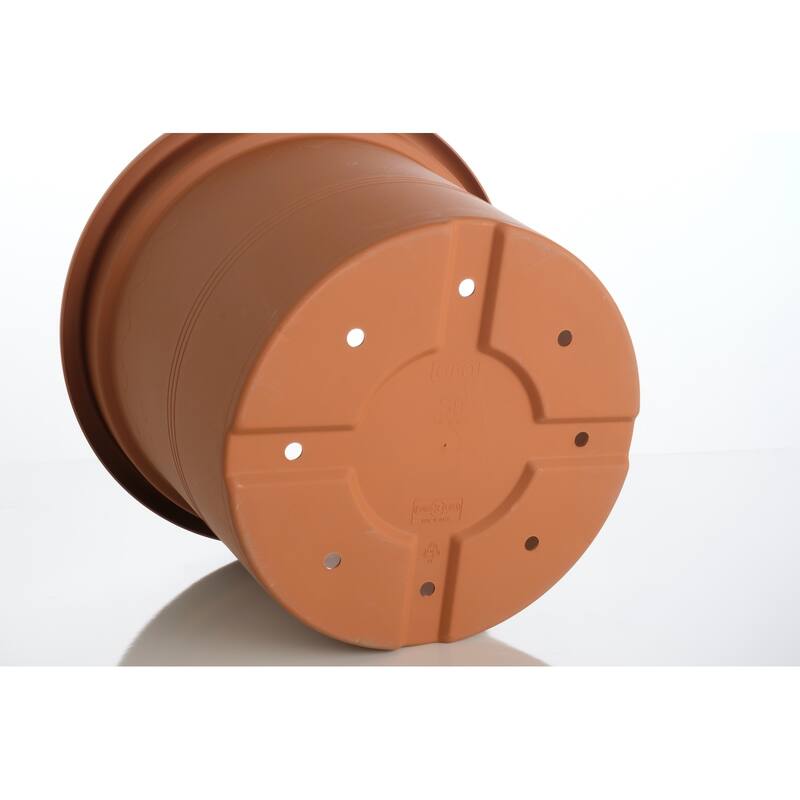 19.5" Round Geo Planter with drainhole - 19.5" x 19.5" x 14.75"