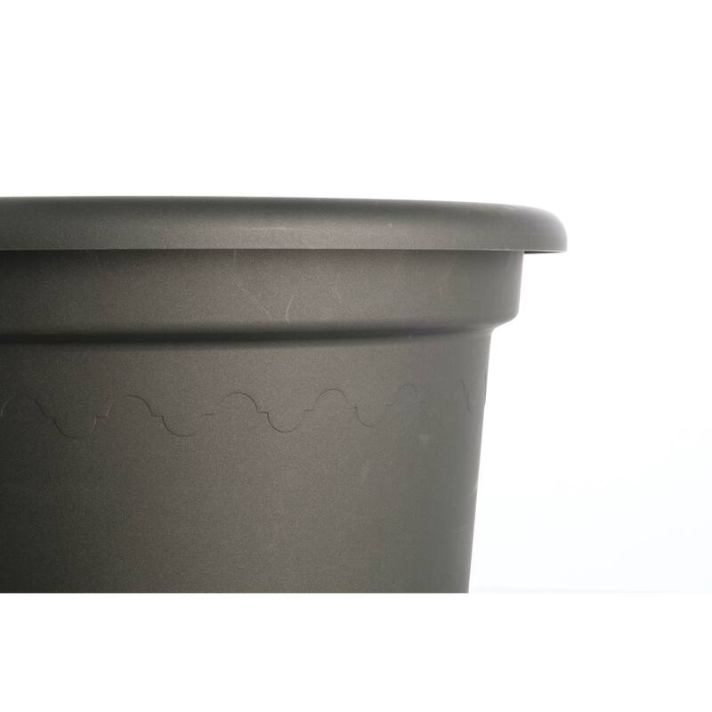 19.5" Round Geo Planter with drainhole - 19.5" x 19.5" x 14.75"