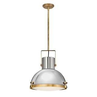 Nautique 1 -Light Large Heritage Brass Pendant