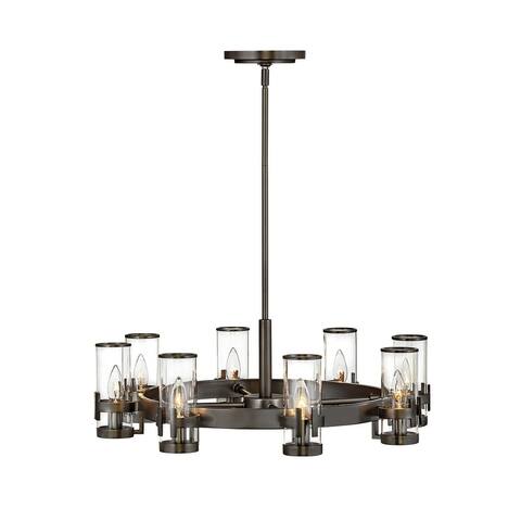 Reeve 8-Light Medium Single Tier Black Oxide Chandelier