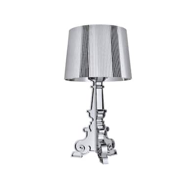 Plastic/Acrylic Table or Desk Lamp - Silver