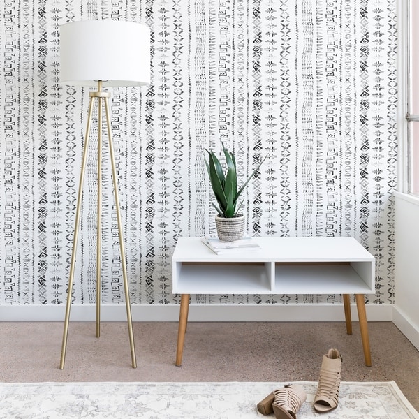 Deny Designs Modern Mudcloth Snow Wallpaper. Opens flyout.
