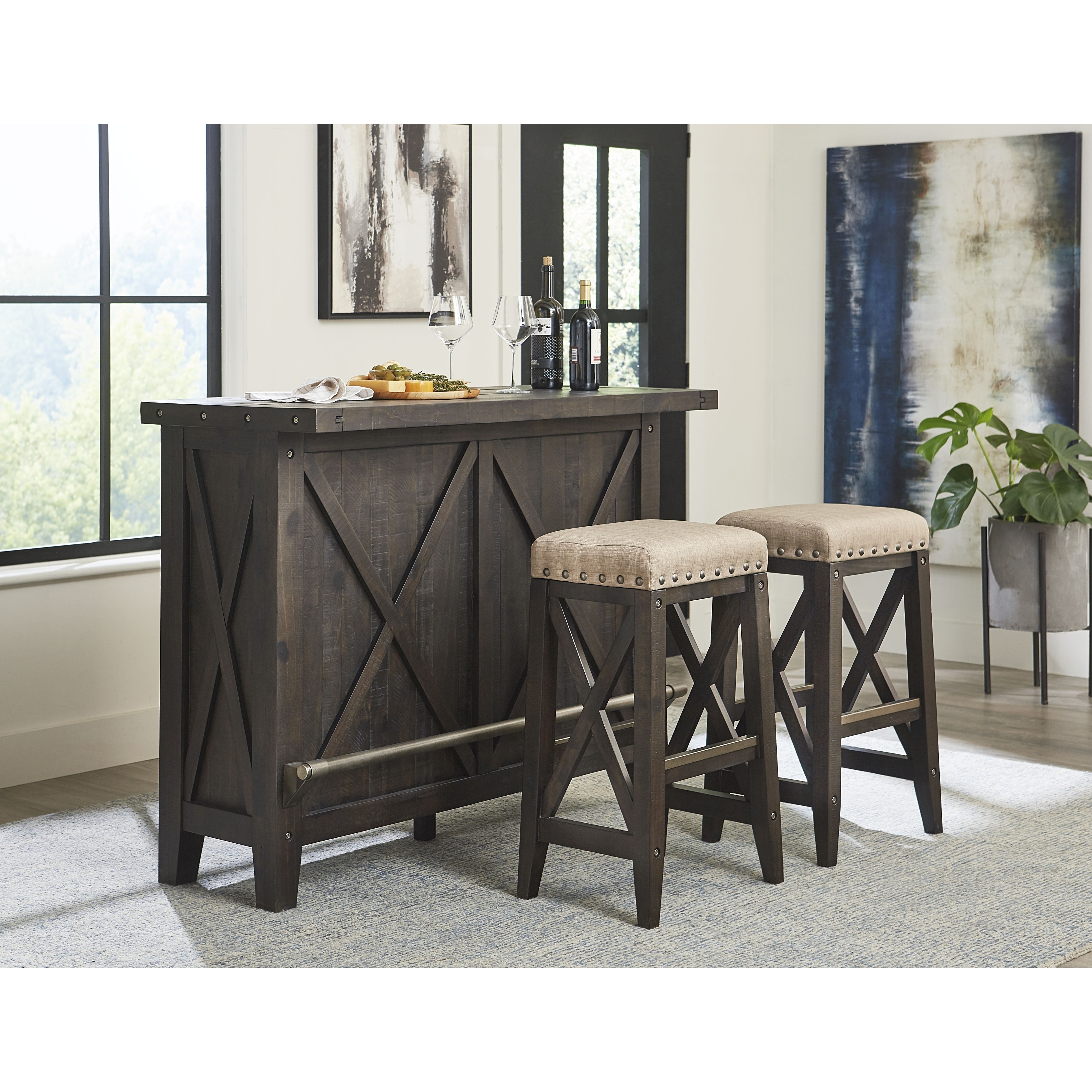 Wood upholstered bar stools hot sale