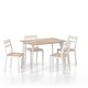 preview thumbnail 10 of 8, Furniture of America Jymi Farmhouse 5-piece Dining Table Set Natural