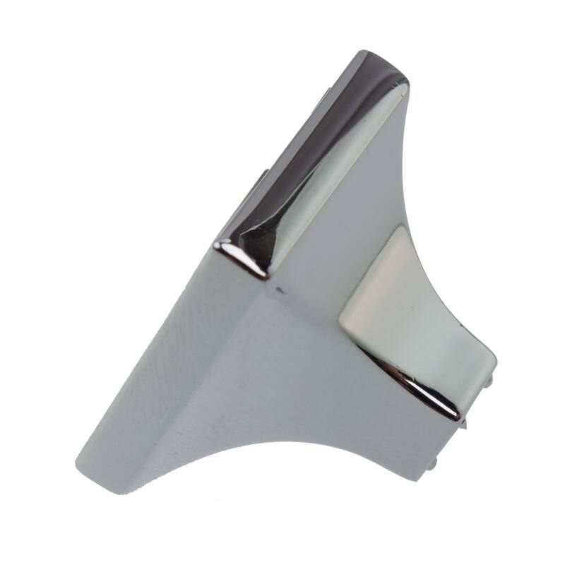 GlideRite 5-Pack 1 in. Square K9 Crystal Cabinet Knobs - Polished Chrome
