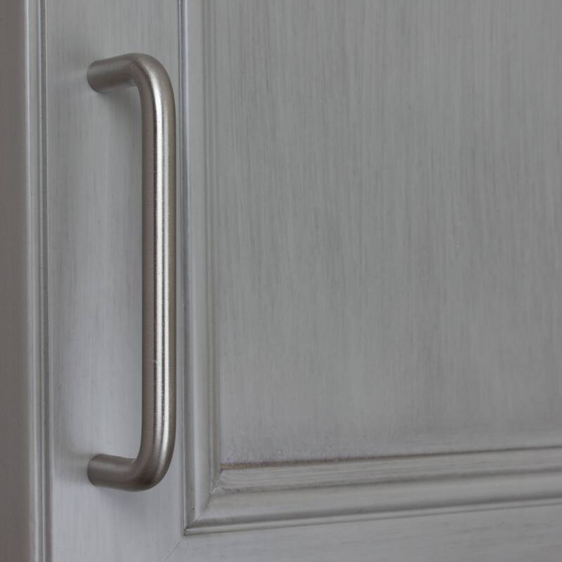 GlideRite 5-Pack 4 in. Center Solid Steel Wire Pulls - Stainless Steel