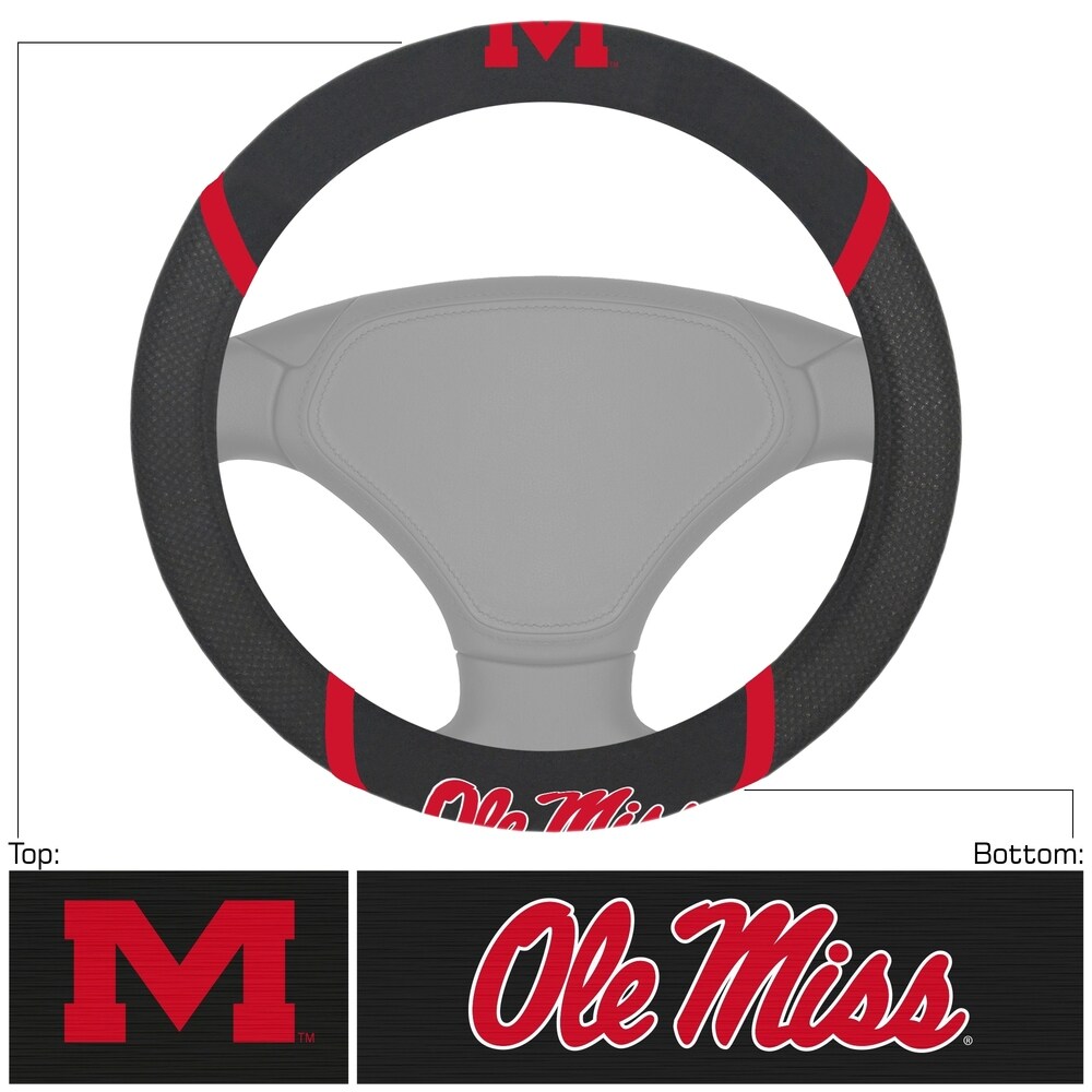 FANMATS University of Mississippi (Ole Miss) Steering Wheel Cover