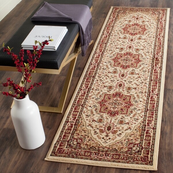 Shop Safavieh Lyndhurst Traditional Oriental Ivory/ Red Runner Rug 2'3" x 14' On Sale Free