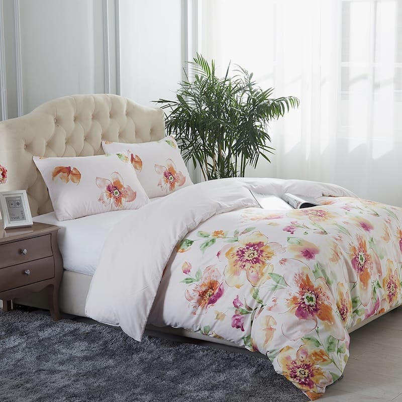 Pretty Floral 3-piece Duvet Cover Set