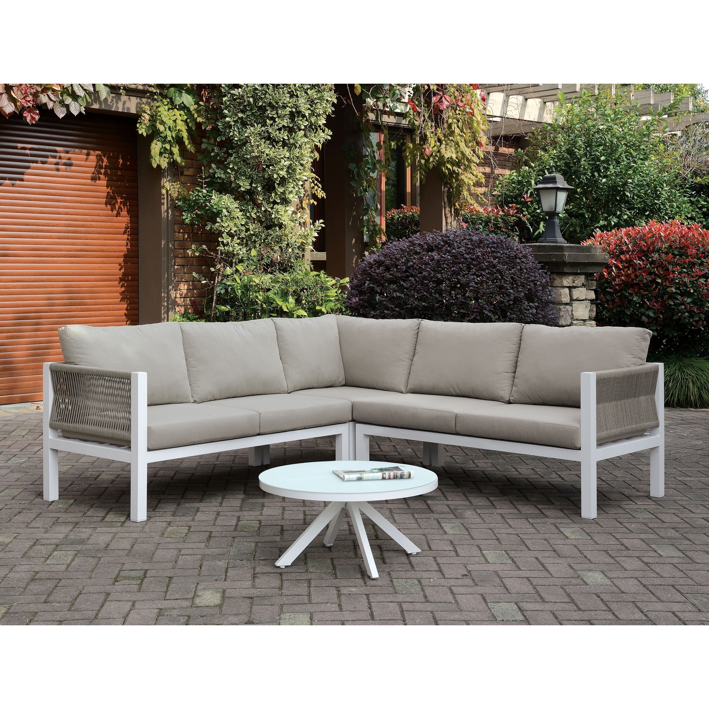 hampton bay beacon park wicker outdoor loveseat with toffee cushions