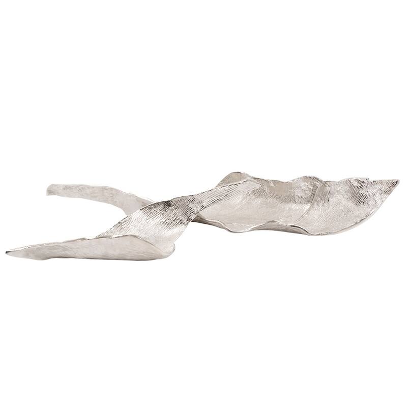 Allan Andrews Elongated Aluminum Abstract Leaf Tray, Small