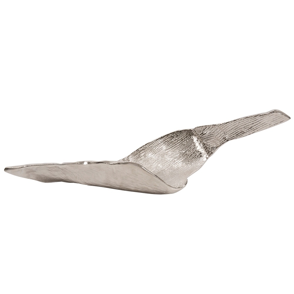 Allan Andrews Elongated Aluminum Abstract Leaf Tray, Small