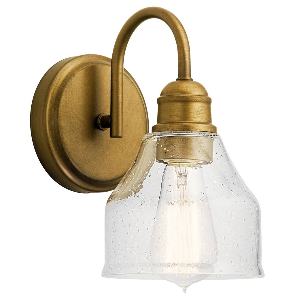 Kichler Lighting Avery 1-Light Wall Sconce Natural Brass