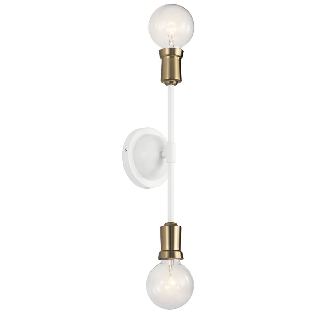 Kichler Lighting Armstrong 2-Light Wall Sconce White