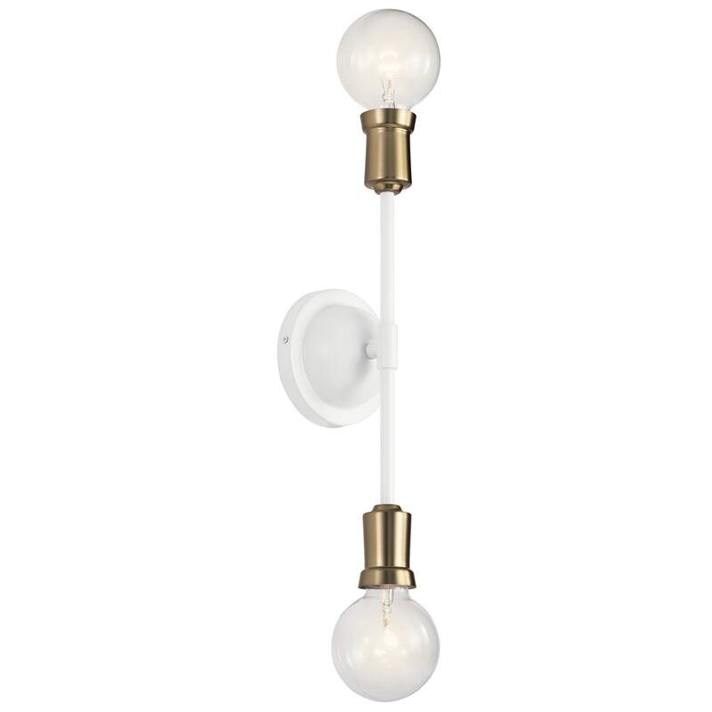 Kichler Lighting Armstrong 2-Light Wall Sconce White - N/A