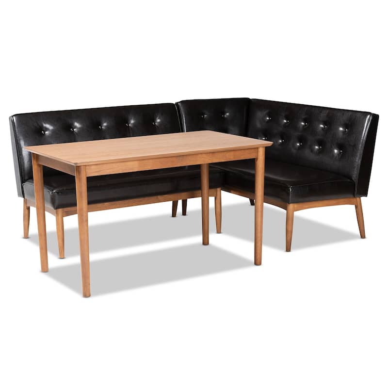 Carson Carrington Isaksbo 3-piece Dining Nook Set - N/A