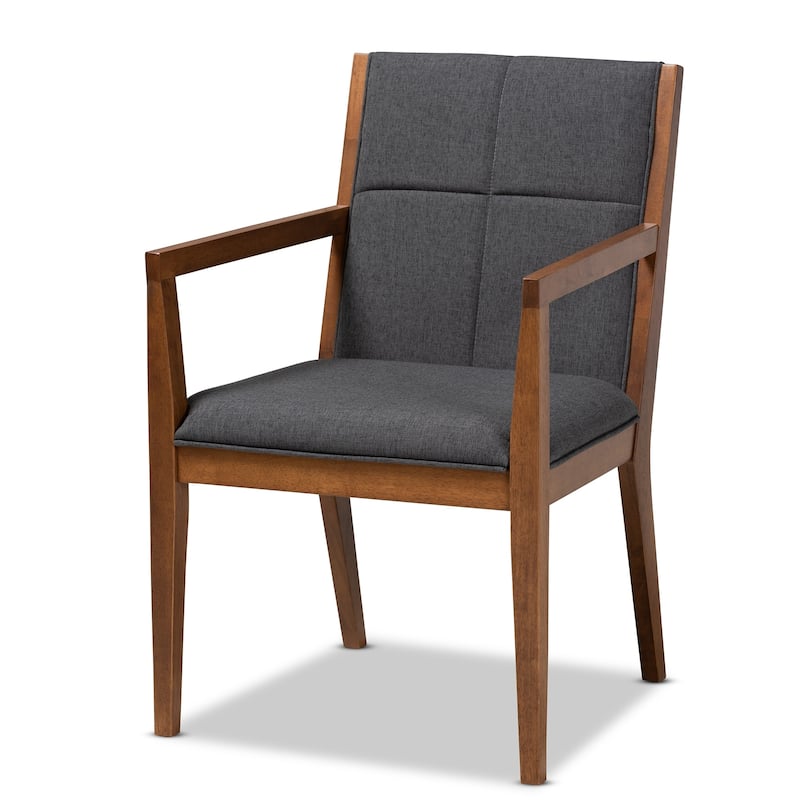 Carson Carrington Mid-century Living Room Accent Chair (Set of 2) - Grey