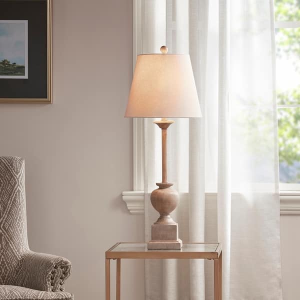 droefheid scannen ondersteboven Klein Brown Table Lamp by Martha Stewart - Overstock - 30942553