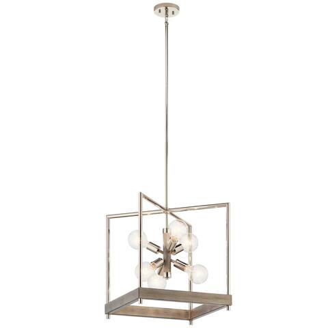 Kichler Lighting Tanis 6-Light Foyer Pendant Distressed Antique Gray