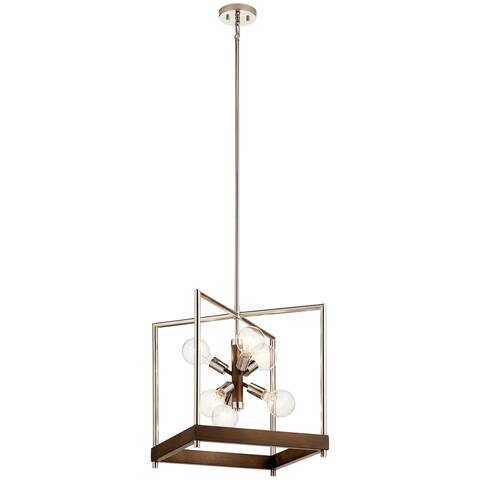 Kichler Lighting Tanis 6-Light Foyer Pendant Auburn Stained Finish