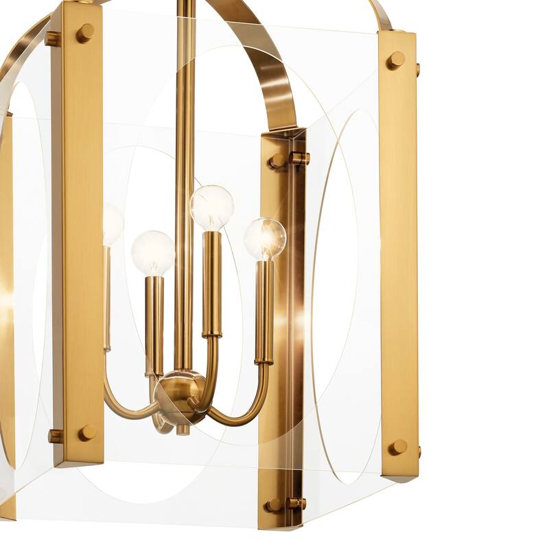 Kichler Lighting Pytel 4-Light Large Foyer Pendant Fox Gold
