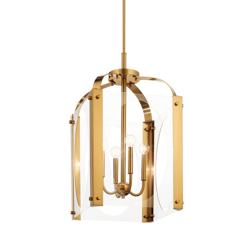 Kichler Lighting Pytel 4-Light Large Foyer Pendant Fox Gold