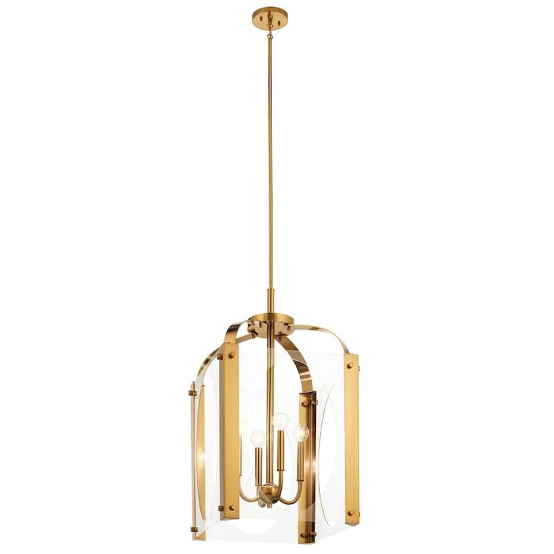 Kichler Lighting Pytel 4-Light Large Foyer Pendant Fox Gold