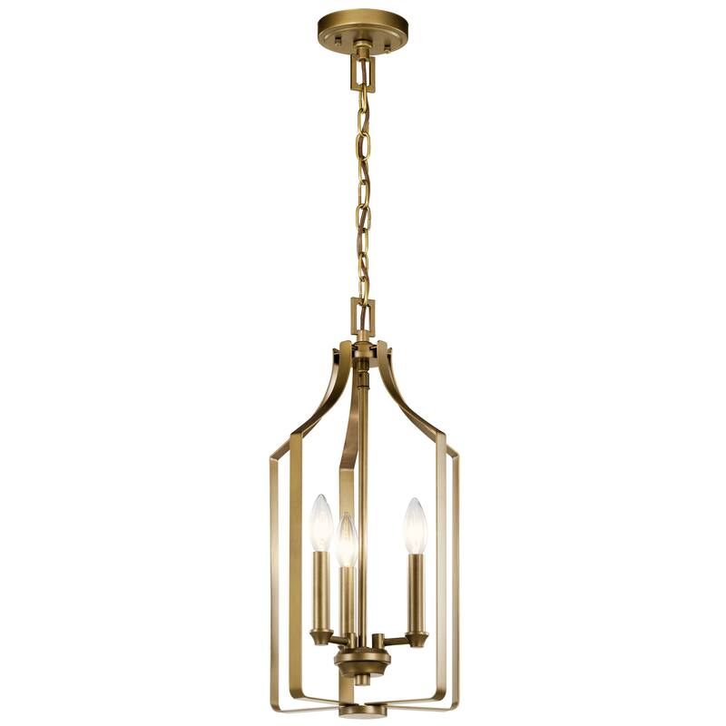 Kichler Lighting Morrigan 3-Light Indoor Pendant Natural Brass