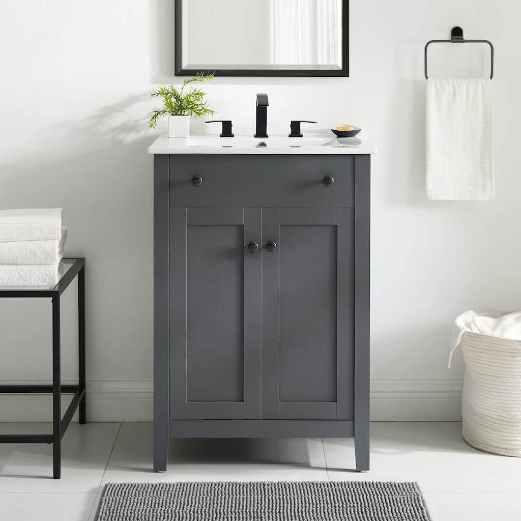 Modway Nantucket 24-inch Bathroom Vanity with Ceramic Top