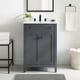 preview thumbnail 1 of 19, Modway Nantucket 24-inch Bathroom Vanity with Ceramic Top Gray White