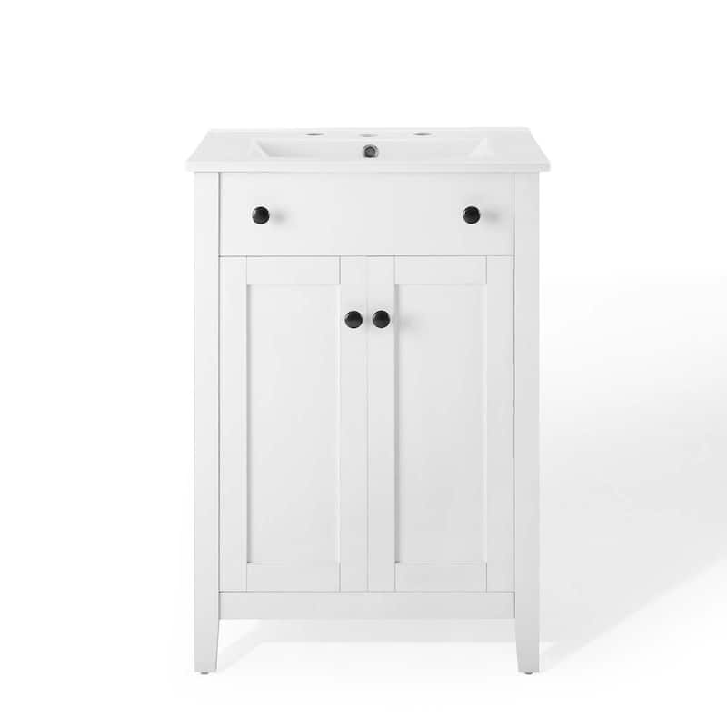 Modway Nantucket 24-inch Bathroom Vanity with Ceramic Top