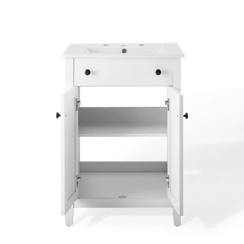 Modway Nantucket 24-inch Bathroom Vanity with Ceramic Top