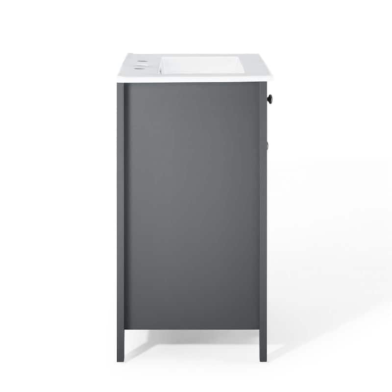 Modway Nantucket 24-inch Bathroom Vanity with Ceramic Top