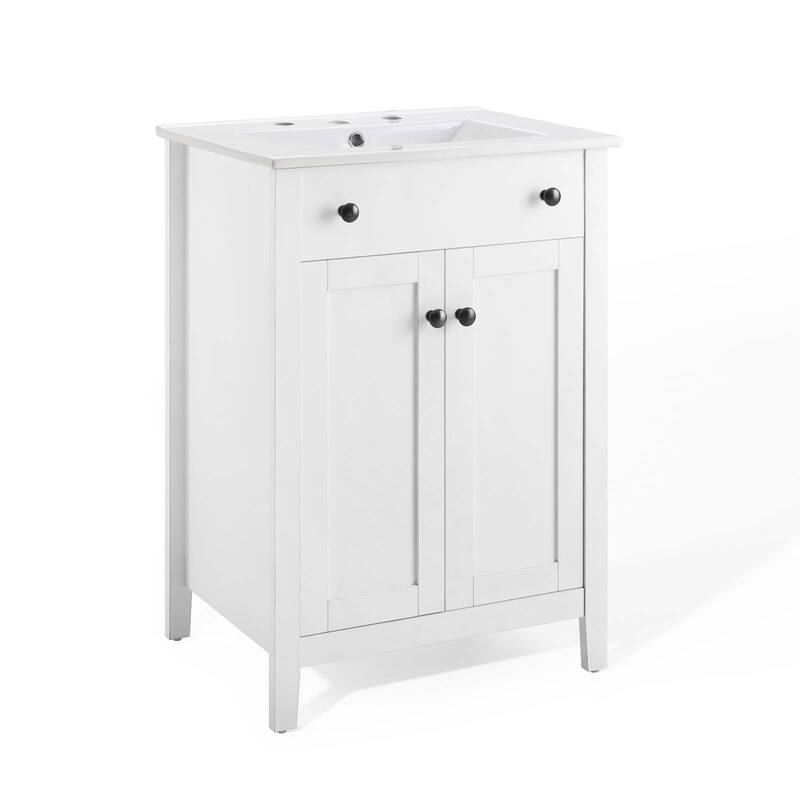 Modway Nantucket 24-inch Bathroom Vanity with Ceramic Top